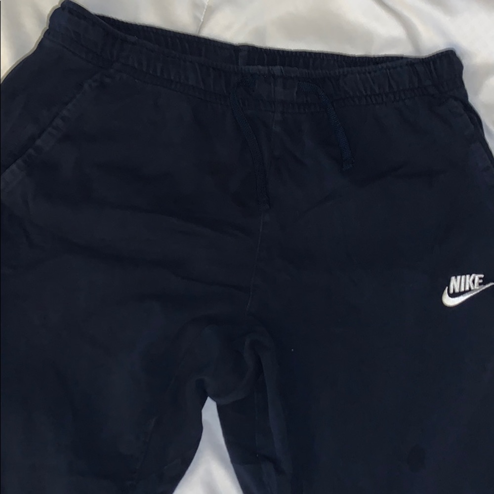 Navy blue Nike joggers